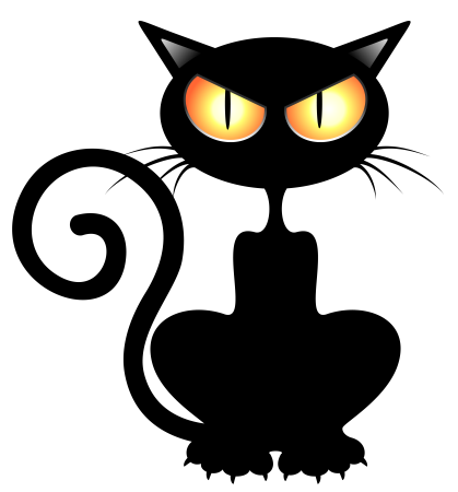 Черный кот Хэллоуин