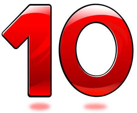 Красивая цифра 10
