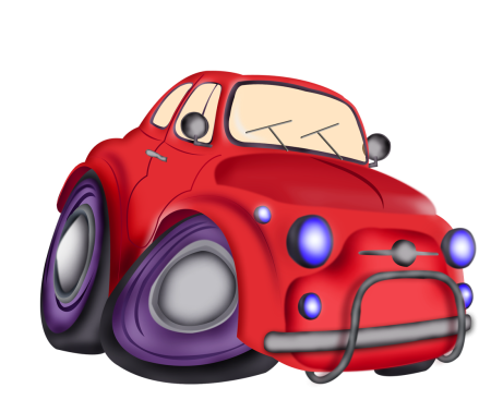 Машинка мультяшная