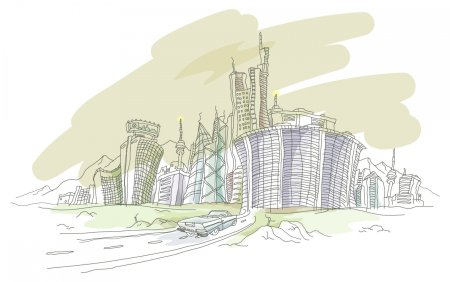 Эскиз города