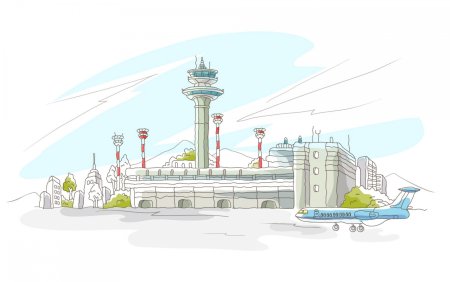 Город будущего вектор