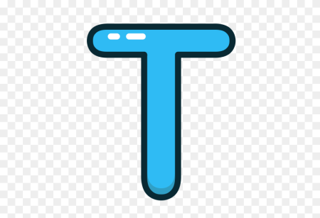 Буква t без фона