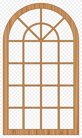 Арочное окно на прозрачном фоне