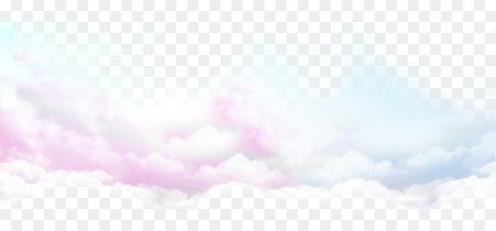 Розовые облака на прозрачном фоне