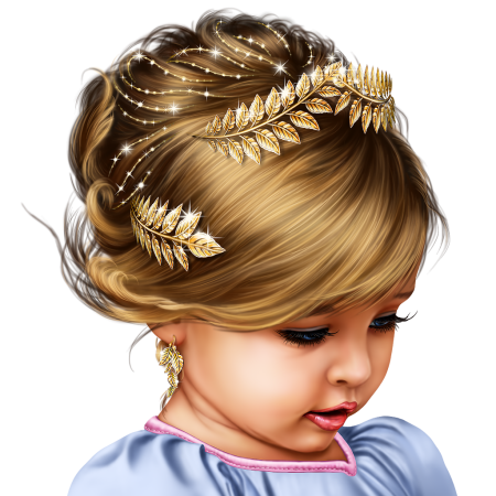 Прически для девочек на прозрачном фоне