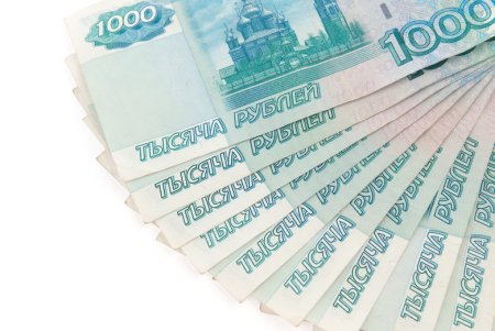 Веер тысячных купюр