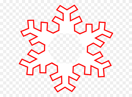 Снежинка контур