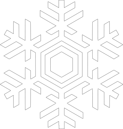 Белые снежинки