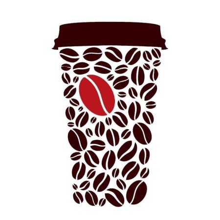 Векторный стаканчик кофе