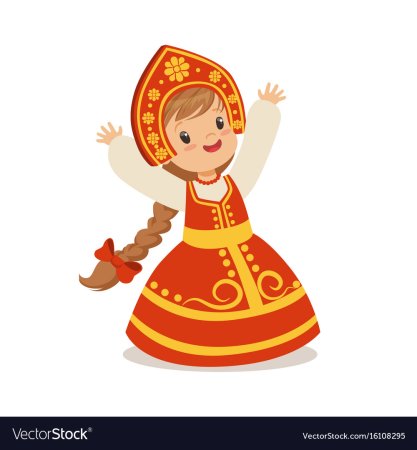 Девица красавица на белом фоне