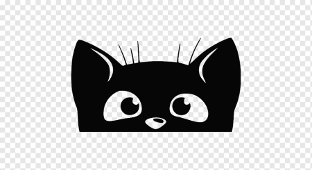 Силуэт мордочки кошки