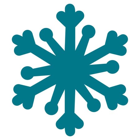 Снежинка мультяшная