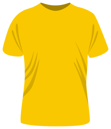 Футболка желтая вектор