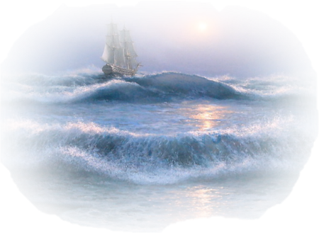 Море на прозрачном фоне
