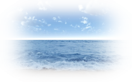 Море на прозрачном фоне