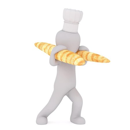 Человечек с хлебом