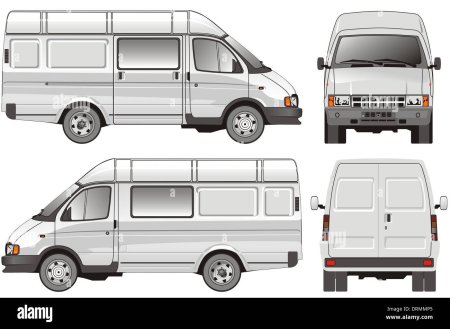 Чертеж ГАЗ 2705 фургон