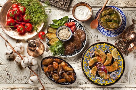 Узбекская кухня дастархан