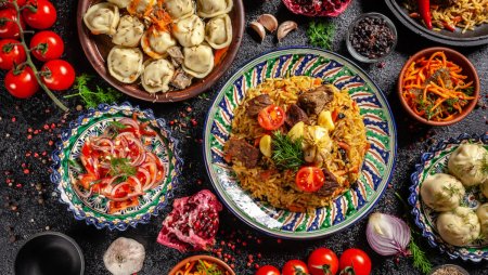 Узбекская кухня вид сверху