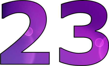Красивые цифры 23