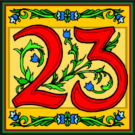 Красивые цифры 23