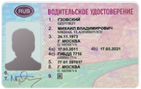 Водительское удостоверение