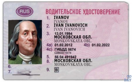 Права водительское удостоверение