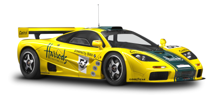 MCLAREN f1 GTR желтый