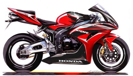 Хонда cbr1000rr рисунок