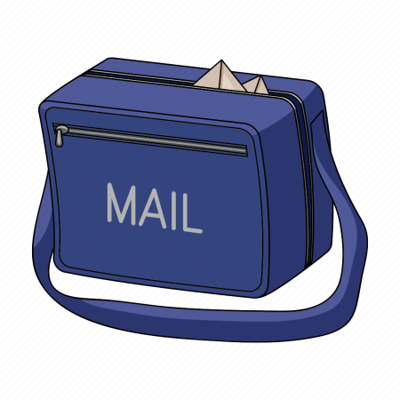 Сумка почтальона с письмами