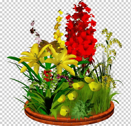 Цветы клумба вектор