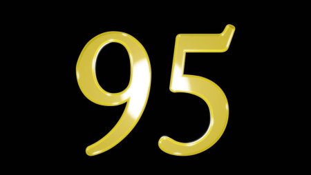 Цифра 95 красивая