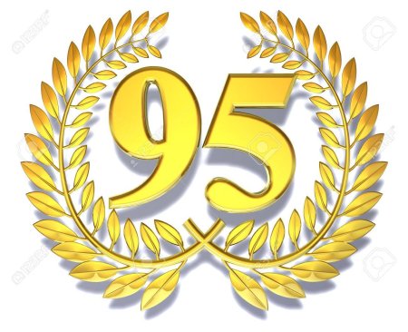95 Лет надпись