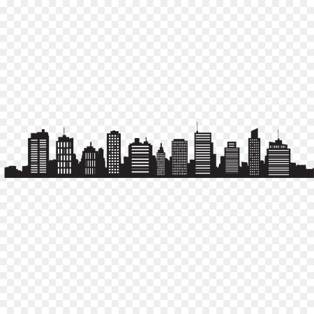 Силуэты домов города