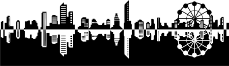 Очертания города Графика