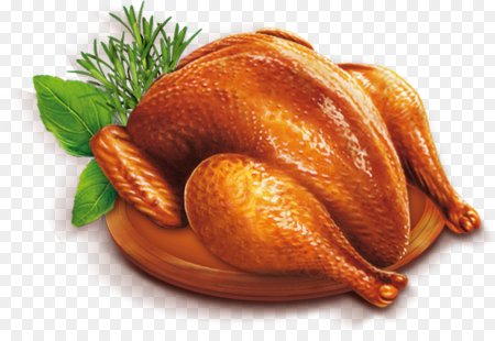 Курица гриль на белом фоне