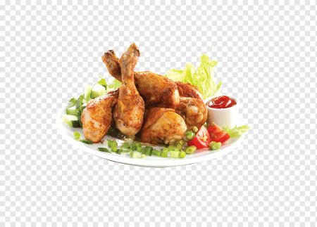 Голень куриная на белом фоне