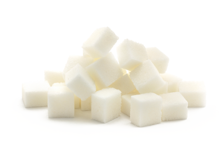 Сахарные кубики без фона