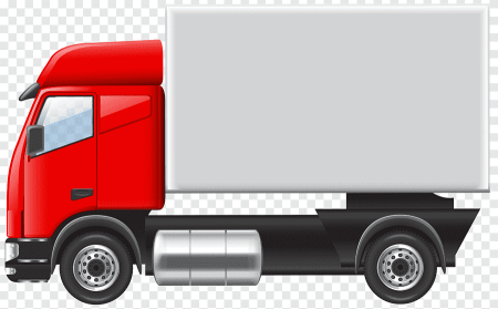 Машина фура вектор сбоку