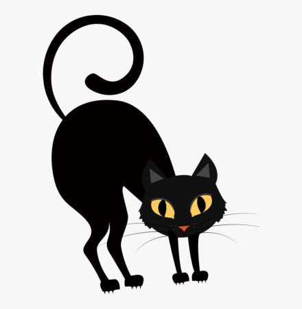Черный кот Хэллоуин