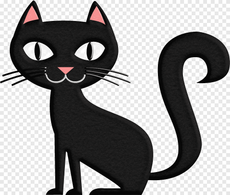 Черная кошка клипарт