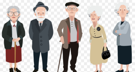 Пожилые люди вектор