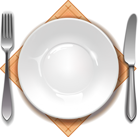 Тарелка вид сверху