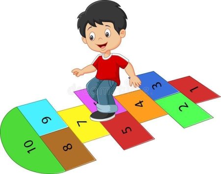 Игра в классики иллюстрация