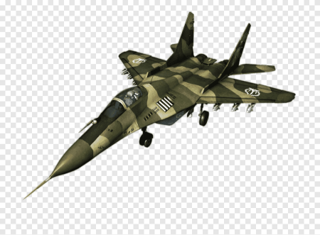 Военный самолет на белом фоне