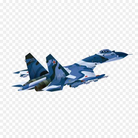 Военный самолет на белом фоне