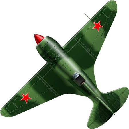 Самолет военный мультяшный