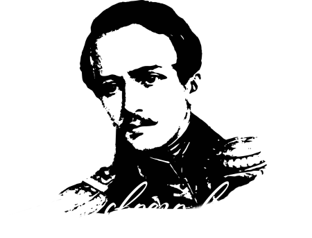 Лермантовчерно белый портрет