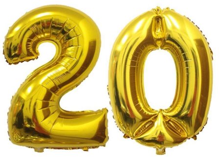Шары цифры 20