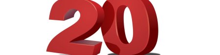 Цифра 20 красивая